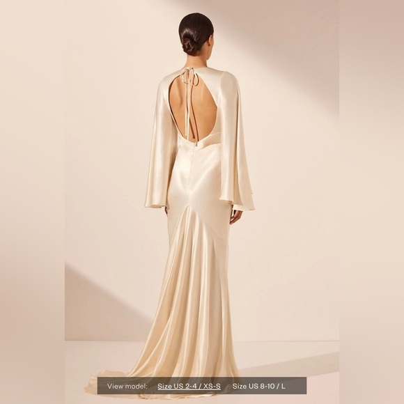 Shona Joy| La Lune Backless Maxi Dress - Cream - Picture 2 of 3